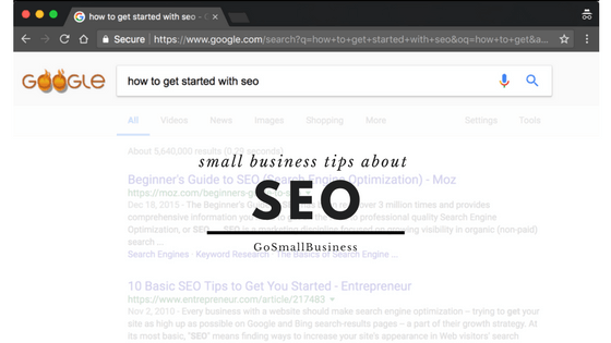 SEO tips for small business