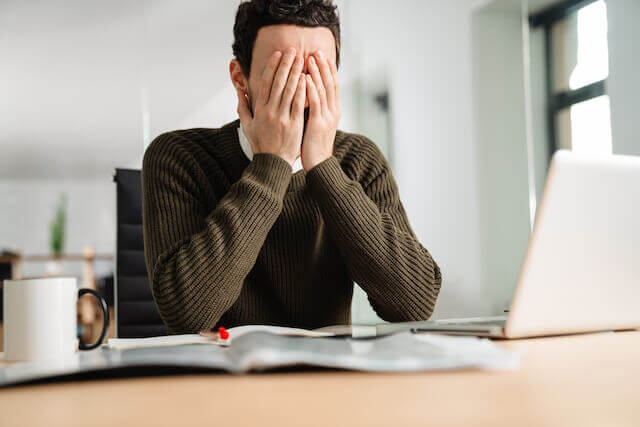 Man frustrated about no show appointments.