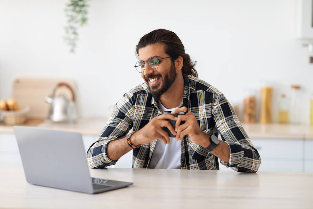 Happy man getting value from the Appointment Toolbox